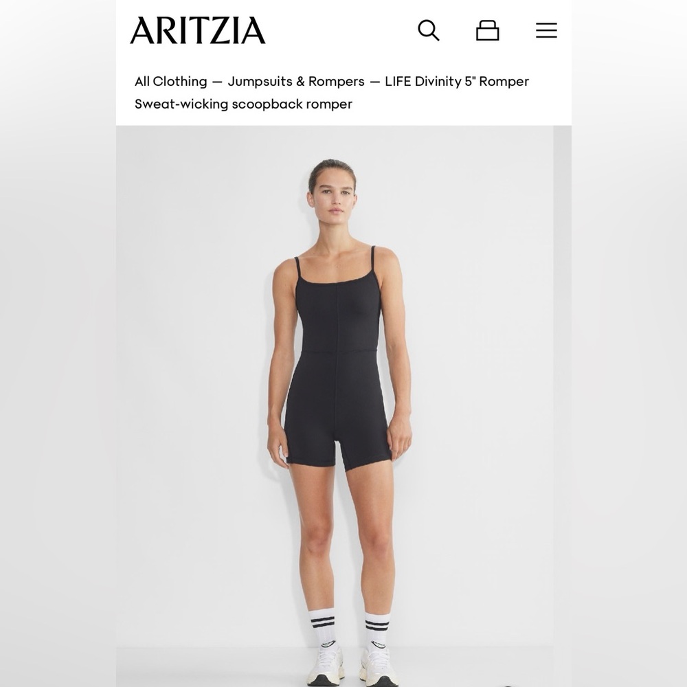 Aritzia Black Jumpsuit Romper